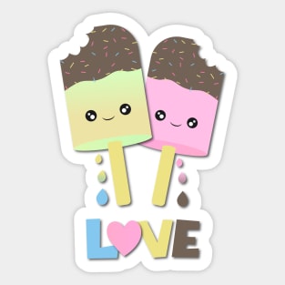 Popsicle Love Sticker